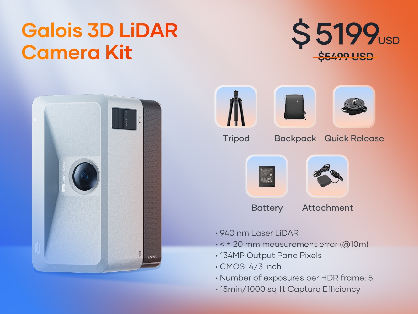 LiDAR Precision &134MP True Color,Galois Delivers Any-Space Reality Tours