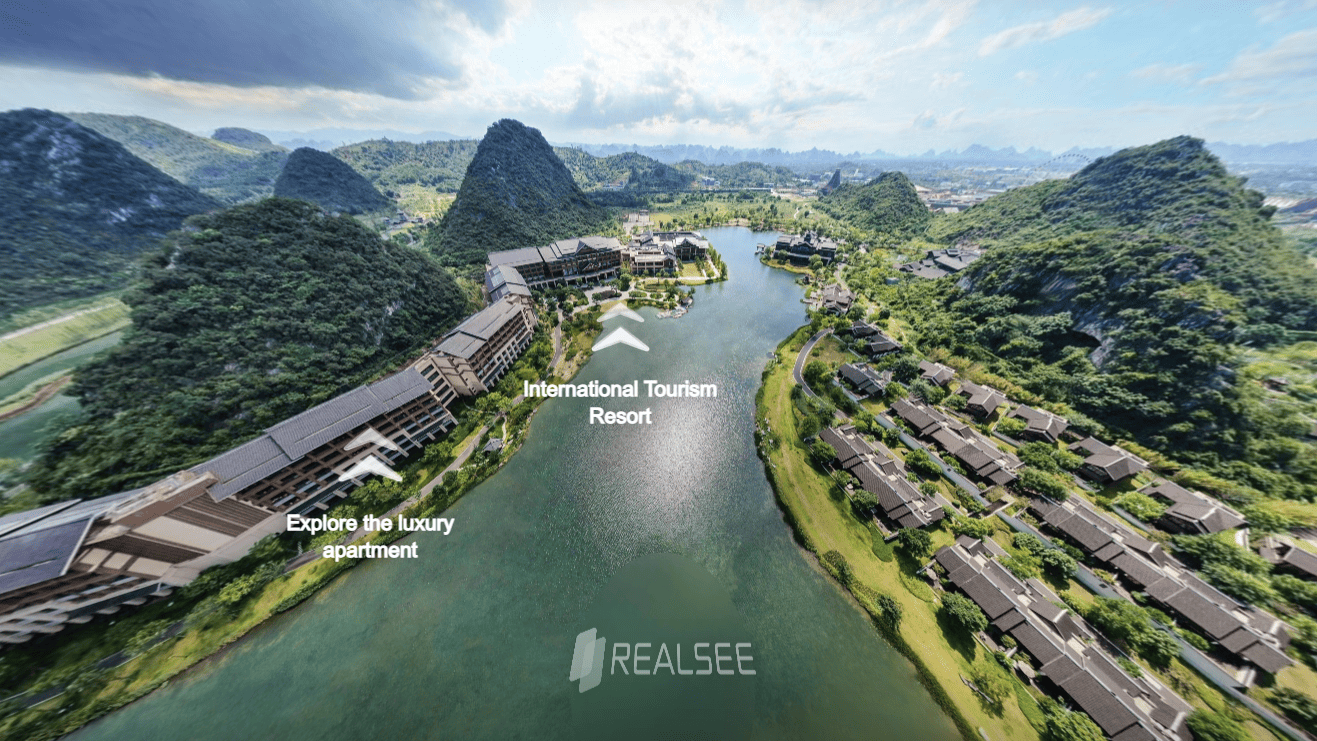 How to connect aerial panoramic images with 3D tour？