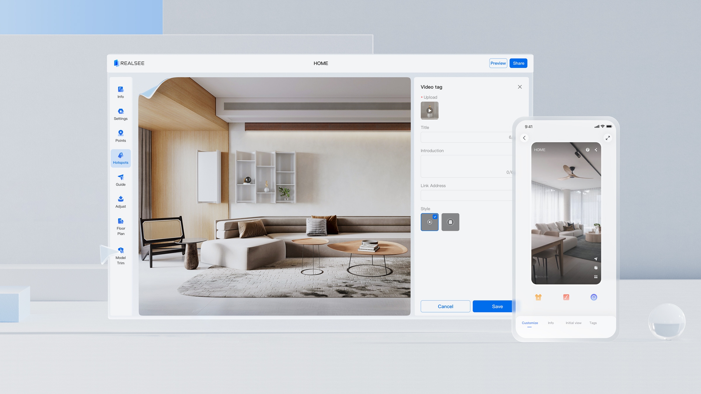Realsee's All-In-One Editor